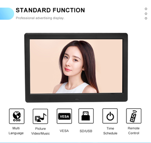 Mini duvar montaj 10.1 inç Gif plastik kasa dijital fotoğraf çerçevesi için Mms lcd ekran - Product Image 2
