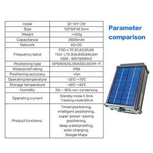 Xách Tay <span class=keywords><strong>GPS</strong></span> Tracker Cho Cừu Gia Súc Bò 1-Năm Bảo Hành 4G Mạng Không Thấm Nước Các Tính NĂNG Tương Thích Android IOS Ứng Dụng Cho Trang Trại Sử Dụng - Product Image 2