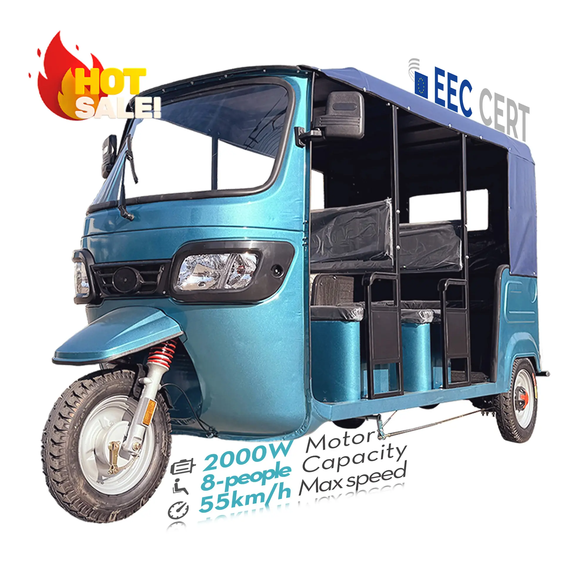 LB-ZK3WW Tuk Tuk Bajaj O Ev Rickshaw mais barato A maioria dos triciclos elétricos vendidos para venda