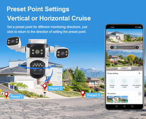 LS VISION高清20MP多屏闭路电视摄像机无线WiFi全景家庭安全网络卫士防水网络摄像机 - Product Image 3