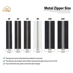 Chất lượng cao mở-end Vàng cremallera may dây kéo kim loại fermeture Eclair 5 # Y răng dây kéo kim loại cho áo khoác - Product Image 2