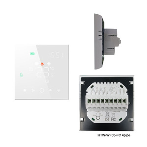 Hotowell WF03 Ventola a 3 velocità 2 tubo 4 tubo sensore per Keycard Full Touch schermo programmabile termostato