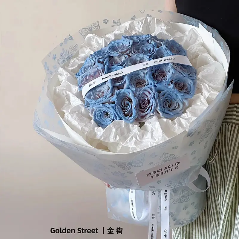 Aier florist New Printed Butterfly Flower Wrapping Blumenstrauß Geschenk papier zum Valentinstag