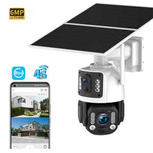 Ubox 4G Mạng Năng Lượng Mặt Trời Pin Máy Ảnh 36X Tùy Chọn Zoom Ống Kính Kép Xem PIR AI Con Người Phát Hiện 15600MAh Pin Góc Rộng - Product Image 1