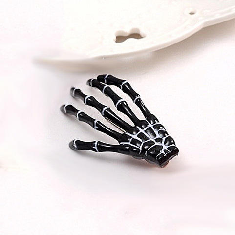 คลิปกระดูกมือวาดเส้นสีดำ