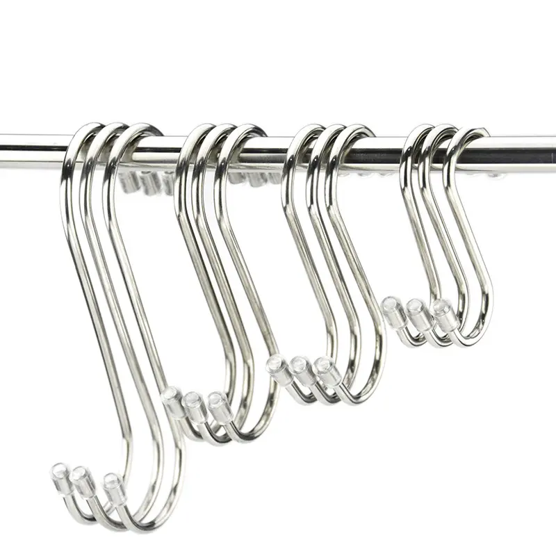 S Hooks Heavy-Duty Genuine Solid 304 Stainless Steel S Shaped Hanging Hooks