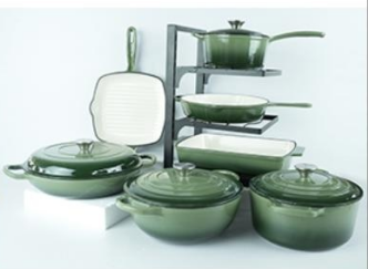 Ensemble vert de sept pièces-emballage ordinaire