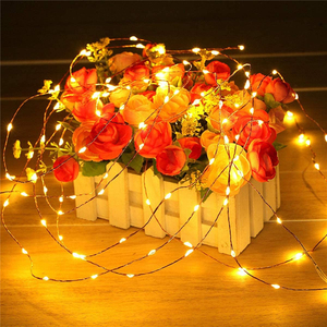 3AA batteria 10m 100Led fata filo di rame <span class=keywords><strong>Led</strong></span> stringa di luce con telecomando per la decorazione di natale