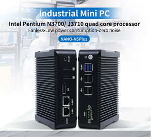 デュアルLANデュアルRS232ミニPCベアボーンコンピュータJ3710 Linux OS付きAU US CNプラグ - Product Image 2