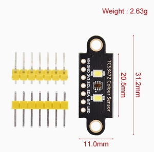 TCS34725 Módulo de reconocimiento de sensor de color Placa DE DESARROLLO RGB IIC STM32