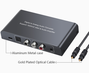 Good DAC <strong>Digital</strong> to <strong>Analog</strong> Audio <strong>Converter</strong> With Remote Control Volume Control With Optical Cable Toslink Coaxial to RCA 3.5mm