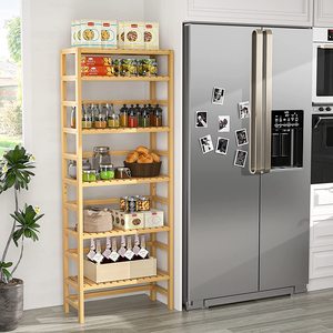 Tùy chỉnh 6 tầng có thể điều chỉnh cao kệ sách giá bằng gỗ thư viện kệ sách miễn phí thường vụ lưu trữ tre kệ sách cho phòng khách - Product Image 5