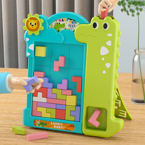 XST Colorful Tower Stacking Board Games <strong>Building</strong> <strong>Block</strong> Toys Family Games Dinosaur Puzzle <strong>Pattern</strong> Russian <strong>Building</strong> <strong>Blocks</strong>
