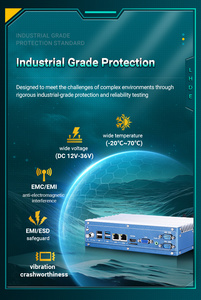 LH10-WIPC Fanless Embedded Box Computer I5 7th Gen 8g RAM 128g SSD Edge Computing industriale Mini PC per l'automazione industriale - Product Image 5