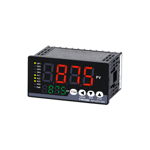 AiFUZZY875 LED horno industrial 80 segmentos programa de tiempo rampa curva fuzzy PID controlador de temperatura inteligente con Modbus RS485