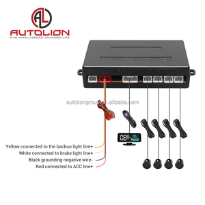 Sensor de aparcamiento para coche, detector de radar de marcha atrás automático, pantalla lcd, sistema de aparcamiento, 4 Uds. - Product Image 4