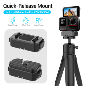 Alüminyum Quick Release dağı Insta360 X4/X3/X2 manyetik koruyucu Quick Release dağı ile uyumlu eylem kamera için - Product Image 3