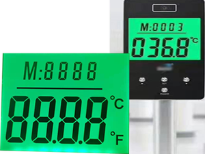 High Contrast Custom STN 7 segment display mit blau hintergrundbeleuchtung aufzug LCD display