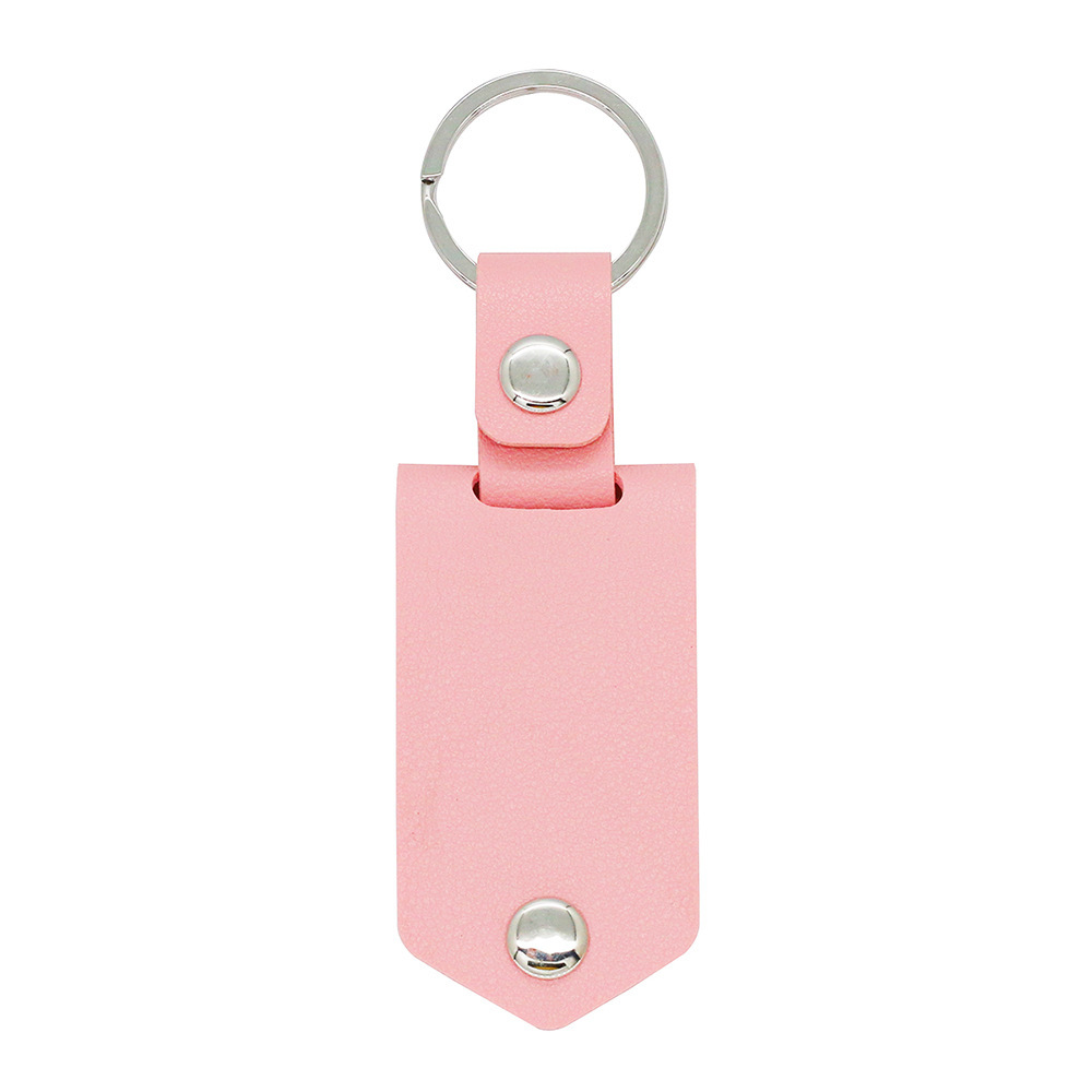 Pink leather with blank card