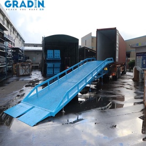 Rampa de patio de 6 toneladas para carretilla elevadora/contenedor/nivelador de muelle descarga/rampa de carga de camión de elevación para tiendas de materiales de construcción