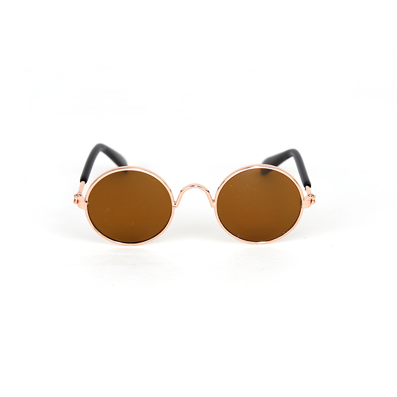 Gold frame brown lens