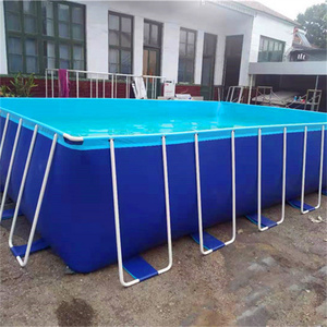 สระว่ายน้ำดีไซน์โครงเหล็กกลมเหนือพื้นทนทานสำหรับใช้ในครอบครัว - Product Image 1