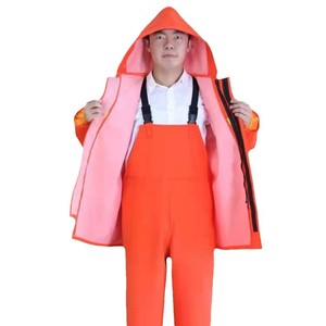 <strong>PVC</strong> Reflective Full Body Split Raincoat <strong>Rain</strong> Pants Wear-resistant Waterproof Fishing Waders <strong>Rain</strong> Jacket Set for Fishermen - Product Image 1