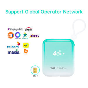 พ็อกเก็ตเราเตอร์ mifi wifi6 4g 5000 รอบปลั๊กและถอดพร้อมรายงานการทดสอบฮอตสปอต wifi มือถือพร้อมพาวเวอร์แบงค์และช่องใส่ซิมการ์ด - Product Image 6