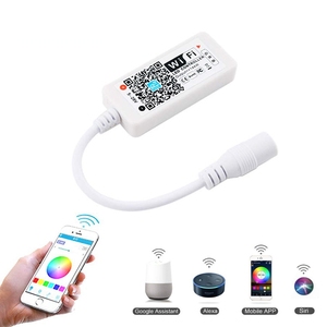 Aplicación de Control de voz RGB LED tira de luz controlador Compatible Alexa Siri DC 5V-24V 144W salida Wifi Control remoto para decoración del hogar - Product Image 1