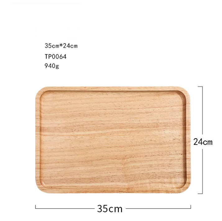 Madera maciza rectangular 35*24cm