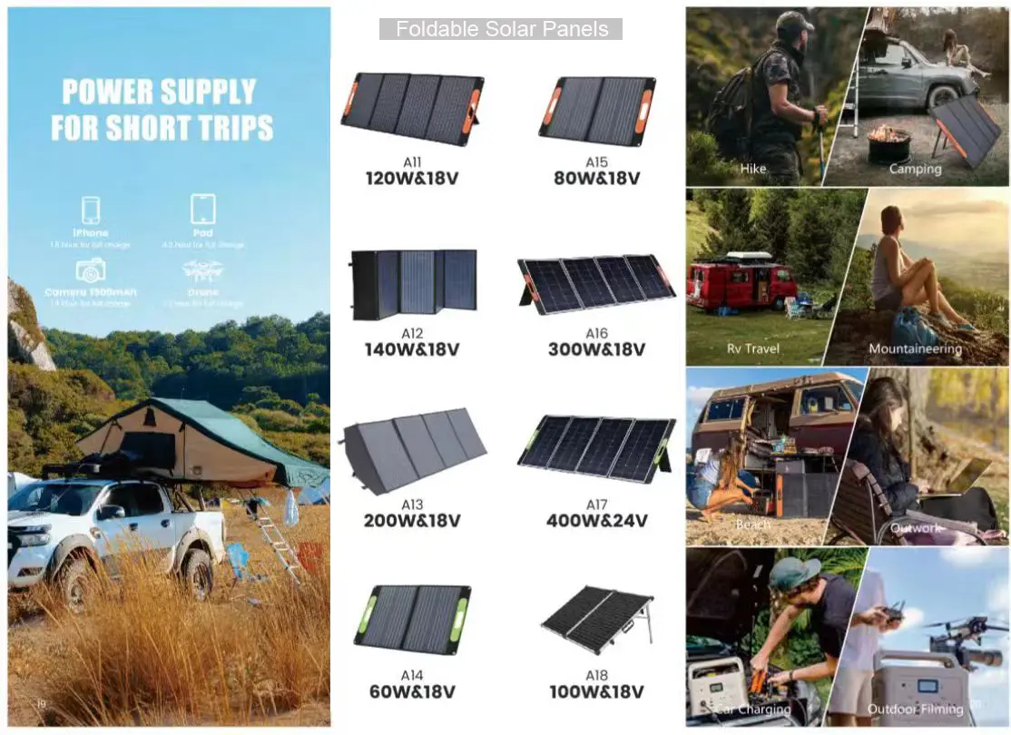 WTL OEM 단결정 패널 솔라레스 키트 지붕 가정용 가정용 전기 시스템 휴대용 접이식 플렉스 유연한 태양 전지 패널