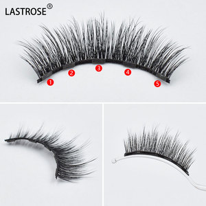 3D Magnetic <strong>Lashes</strong> Private Label <strong>3</strong> Pairs Faux <strong>Mink</strong> Magnetic False Eyelashes <strong>Lashes</strong> With Eyeliner Kit Private Packaging Set - Product Image 3