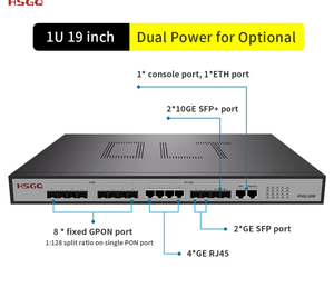 MINI OLT 8 port PON olt C + + + + + SFP optik destek otomatik resister ONU yetkilendirme komple ağ yönetimi fonksiyonu - Product Image 4