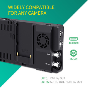 फील्डवर्ल्ड lut6s 6 इंच के सूर्य के प्रकाश दृश्य 2600nits hdsr/3d lut टच स्क्रीन dsr कैमरा फील्ड मॉनिटर - Product Image 5