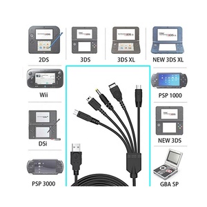 5 In 1 USB şarj aleti kablosu nintendo yeni 3DS XL NDS Lite NDSI LL WIIS U şarj için GBA için PSP 1000/2000 şarj kablosu hattı - Product Image 3