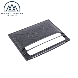 Tarjetero de piel auténtica con diseño de pitón de lujo y logotipo personalizado, tarjetero de piel con diseño de serpiente unisex - Product Image 4