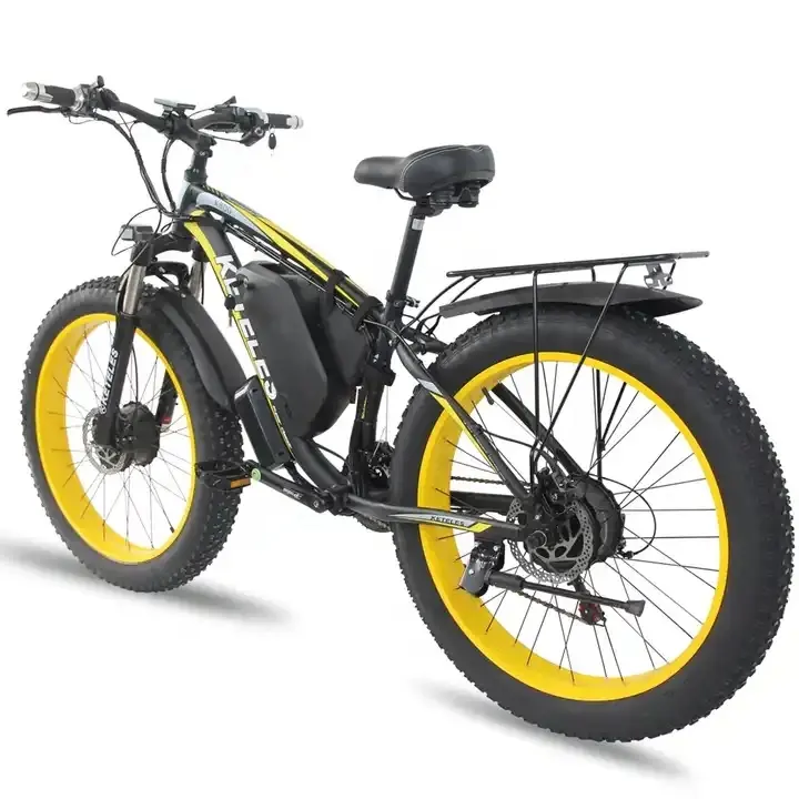 Keteles k800 nova 2023 bicicleta elétrica gorda, motor duplo da roda 1000w 17.5ah bateria elétrica 26x4.0 polegadas