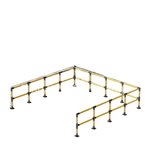 Mini Market kapısı ekran alüminyum anti-saldırı park korkulukları c-tipi çift katmanlı trafik bariyerleri - Product Image 6
