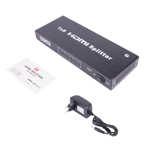 VCOM Video Splitter Box 8 Way 1080p Alta velocidad 10,2 Gbps 1 Entrada 8 Salida 1,4 V HDMI Splitter 1 Computadora a 8 Monitores