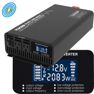 באיכות גבוהה 600W 1000W 1500W 2000W 3000W 4000W 5000W 12V כדי 220V מהפך סינוס טהור גל כוח מהפך