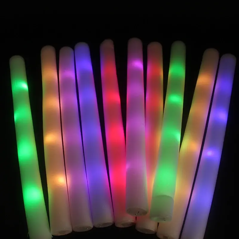 Logotipo personalizado Led efecto intermitente Light up Foam Sticks LED Foam Glow Sticks Concert Light up Stick