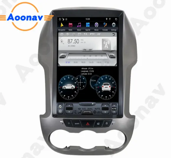 AOONAV 10.4 zoll vertikale bildschirm DVD player For Ford Ranger 2011-2012 F250 autoradio auto GPS navigation IPS multimedia player