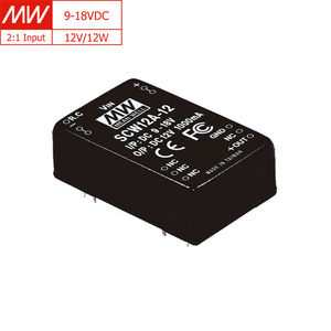 MEAN WELL SCW12A-05, EMI Filter, 9-18V <strong>Input</strong>, 5V/12W <strong>Output</strong>, <strong>DC</strong>-<strong>DC</strong> Converter, Industrial &amp; Instrumentation Applications - Product Image 1