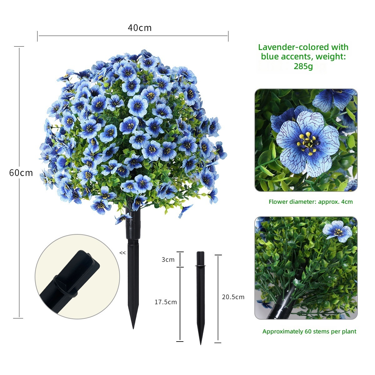 Violet ground blue