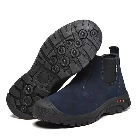 حذاء أمان من الفرو للرجال ذو وجه مغلق مصنوع من الفولاذ بتصميم ذي جودة عالية