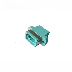 Telecommunication Key Up-Down Aqua Color OM3 MPO/<strong>MTP</strong> Fiber Optical <strong>Adapter</strong> - Product Image 1