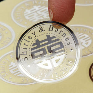 Transparent Self-adhesive Label Customized Coffee Cup logo Sticker Customized Baking Trademark Two-dimensional <strong>Code</strong> Sealing - Product Image 5