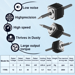 Redüktör 12V 24V ile step Motor yapma makinesi tesisi için step Motor kodlayıcı ile RB Nema 11 Dc Motor - Product Image 4