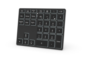 Mini teclado numérico modelo Dual inalámbrico de 2,4G, teclado numérico recargable retroiluminado RGB con teclado numérico con cable, portátil, nueva condición