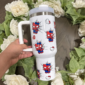 Düşük adedi özel logo karikatür Anime film sevimli örümcek 40oz termos kupa yalıtım paslanmaz çelik 40oz kahve kupalar Tumbler - Product Image 3